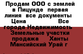 Продам ООО с землей в Пицунде, первая линия, все документы › Цена ­ 9 000 000 - Все города Недвижимость » Земельные участки продажа   . Ханты-Мансийский,Урай г.